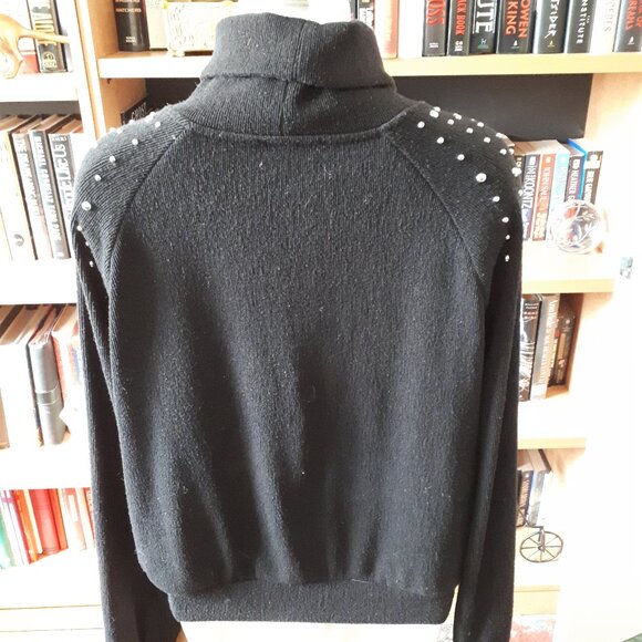 Zara Sweater - Black with silver studs - Size L - Picture 3 of 5
